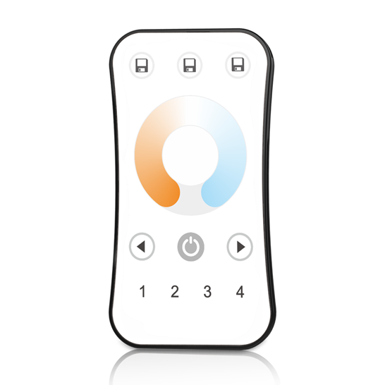 4 Zones RF 2.4G LED Color Temperature Remote R7 For LED strip lighting fixtures 4 Zones RF 2.4G LED Color Temperature Remote R7 For LED strip lighting fixtures